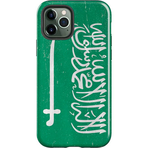 Saudi Arabia Flag Distressed iPhone 12 Pro Impact Case